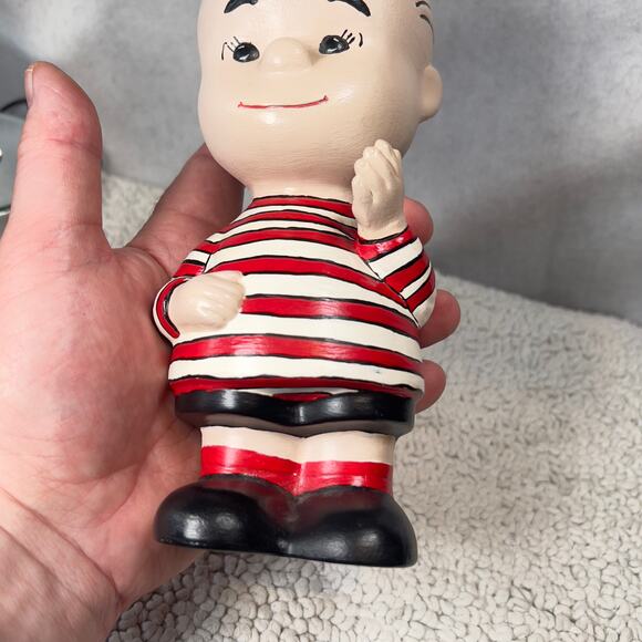 Peanuts Linus Vintage Hand Painted Ceramic RARE 1968 Shultz Charlie Brown - Picture 14 of 15